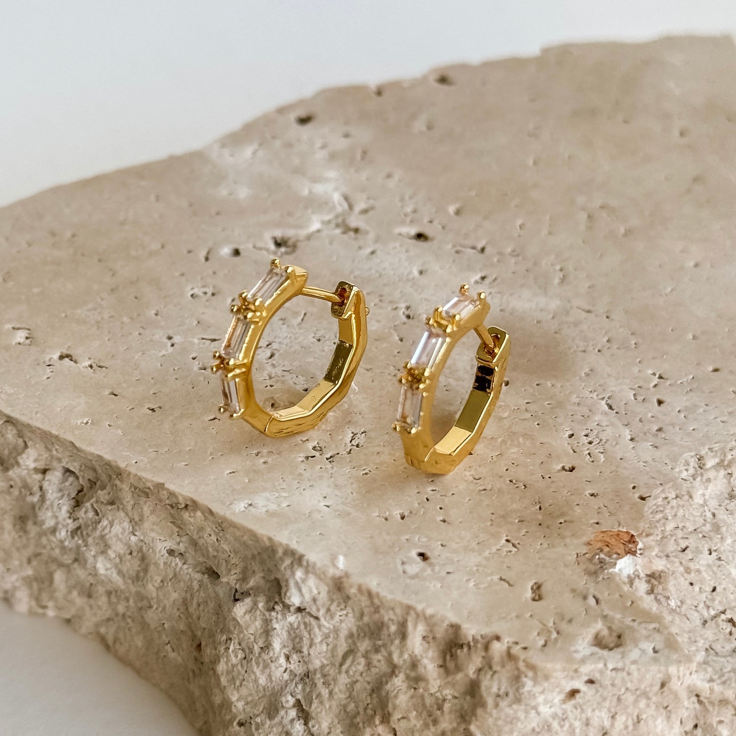 Lotus Hoop Earrings