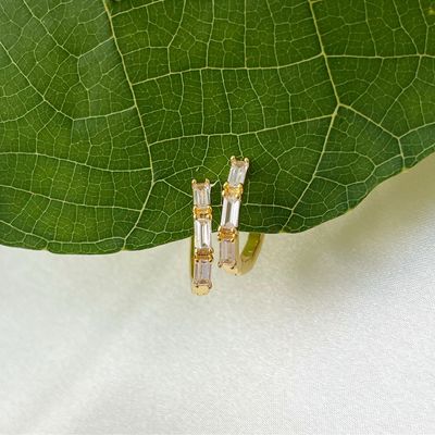 Lotus Hoop Earrings