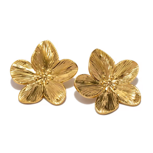 Hana Floral Stud Statement Earrings