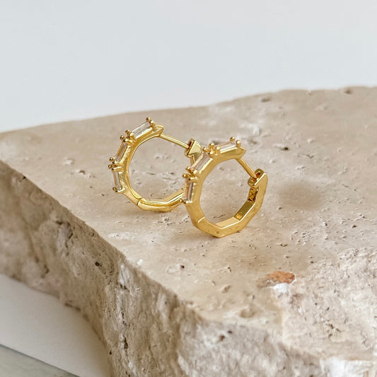Lotus Hoop Earrings