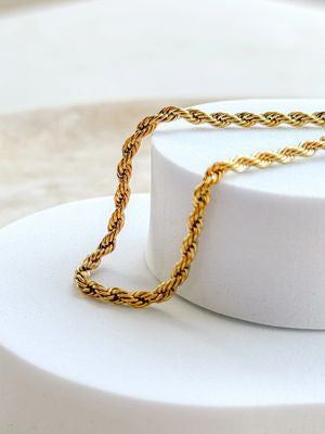 Twist Chain Gold Bracelet